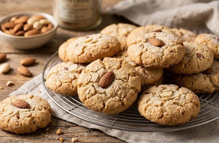 Galletas caseras de almendra y avena